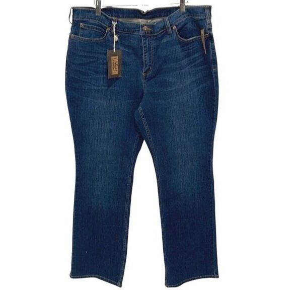 Duluth Trading Co Womens Denim Daily Flex Bootcut Jeans Blue Size 18x33 NWT - Picture 1 of 6